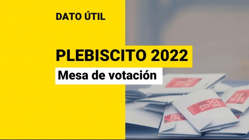 ¿Cómo puedo consultar mi mesa de votación para el Plebiscito del domingo?