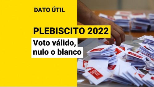 ¿Cuándo un voto es válido, nulo, objetado o blanco?