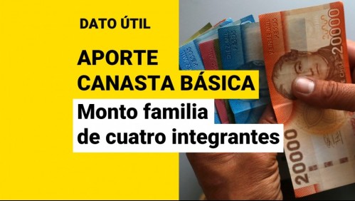 Aporte Canasta Básica: ¿Cuánto recibe una familia de cuatro integrantes?