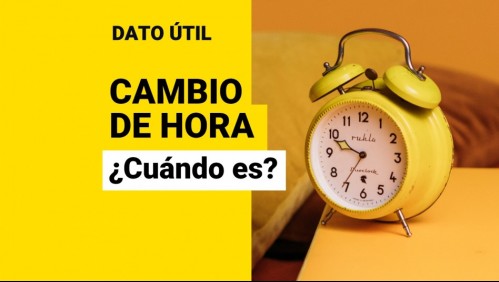 ¿Confundido con la hora?: Revisa la hora oficial en Chile