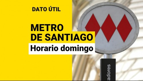 Metro de Santiago: ¿Cuál será su horario durante el Plebiscito de este domingo?