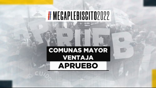 Resultados Plebiscito: ¿Cuáles son las comunas en que gana el Apruebo ampliamente?