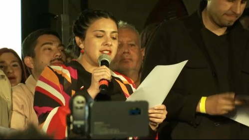 Diputada Cariola y triunfo del Rechazo: 'Nos comprometemos a construir el camino que nos lleve a una Nueva Constitución