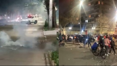 Disturbios se registraron en distintas zonas de la región Metropolitana tras triunfo del Rechazo
