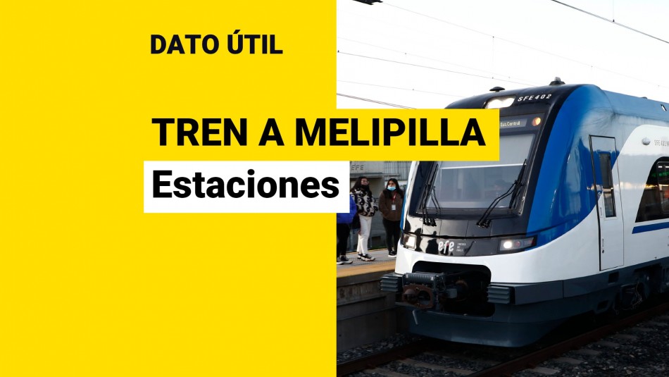 Tren a Melipilla: ¿Dónde se ubicarán las estaciones? Tren a Melipilla: ¿Dónde se ubicarán las estaciones?