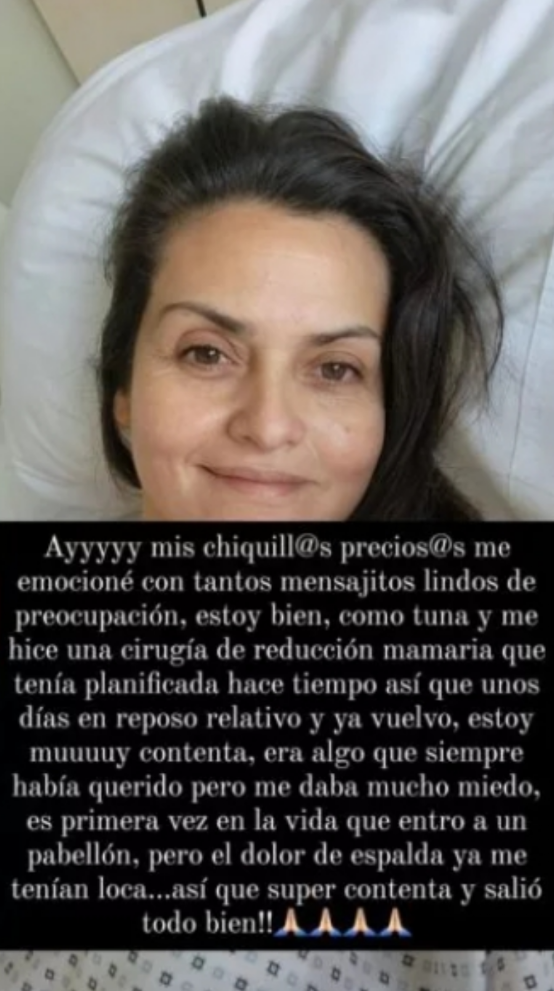 Historia de Instagram de Connie Achurra.