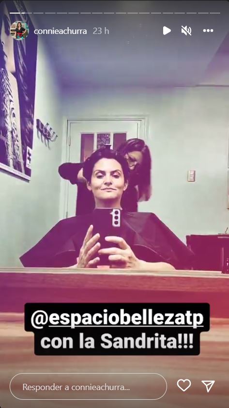 Historia de Instagram de Connie Achurra.