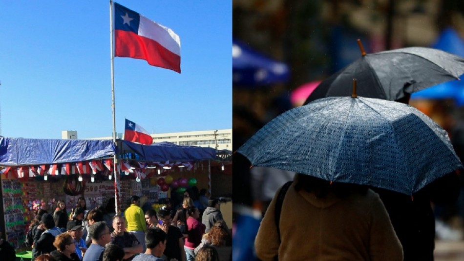 ¿Lluvia en Fiestas Patrias?: Sistema frontal se aproxima a Santiago y amenaza al 18 de septiembre