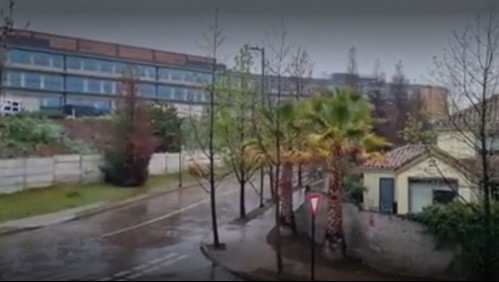 Reportan nieve en algunas comunas del sector oriente de Santiago