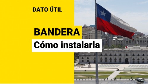 Fiestas Patrias: ¿Cómo se instala la bandera chilena?