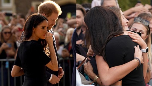 'Quería mostrarle que es bienvenida': Joven abrazó a Meghan Markle durante homenaje a la reina Isabel II