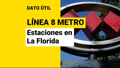 Línea 8 del Metro de Santiago: ¿Qué estaciones se ubicarán en La Florida?