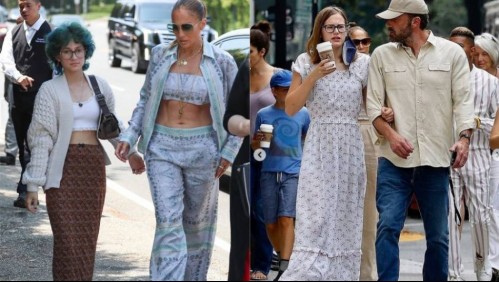 Con pantalón de lino y maxivestido: Los frescos looks de Jennifer Lopez para sus salidas con Emme y Violet