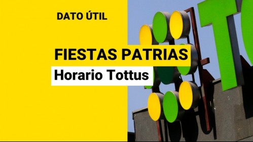 Fiestas Patrias 2022: ¿Cuáles son los horarios de supermercados Tottus?
