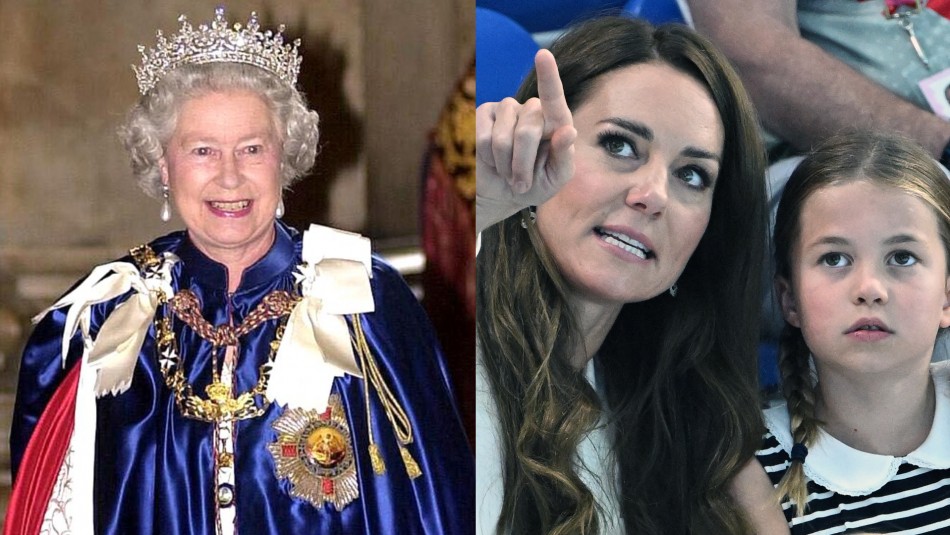 Reina Isabel II, Kate Middleton y Charlotte