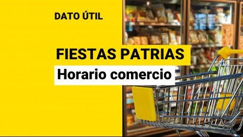 Fiestas Patrias 2022: ¿Cuál es horario de cierre de supermercados este viernes 16 de septiembre?