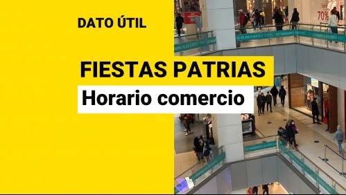 Feriado del 16 de septiembre: Hasta qué hora estarán abiertos los supermercados y malls