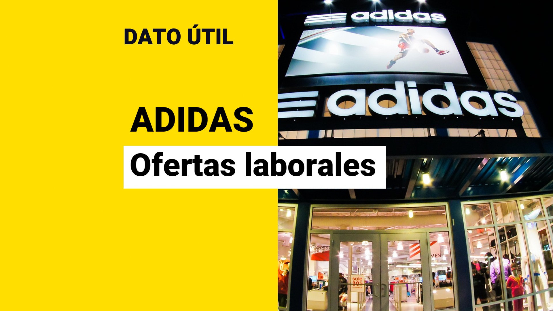 Adidas originals 2025 ofertas laborales