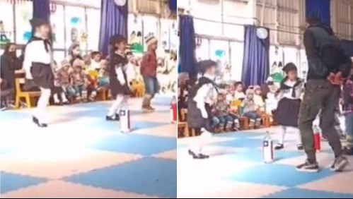 'Anda a acompañarla': Padre protagoniza tierno momento al bailar con su hija porque no tenía pareja en su presentación