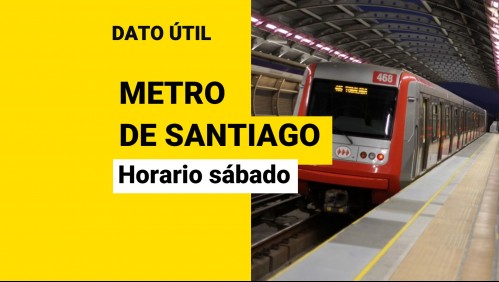 Fiestas Patrias: ¿Cuál es el horario del Metro de Santiago este sábado 17 de septiembre?