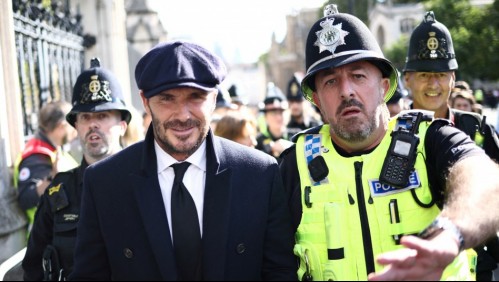 Un elegante David Beckham hizo fila por más de 12 horas para despedirse de la reina Isabel