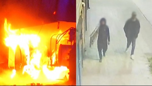 Al menos 6 individuos quemaron camiones de carne en la comuna de Quilicura