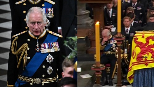 Las lágrimas del rey: Carlos III no contuvo su emoción y lloró durante el funeral de la reina Isabel II