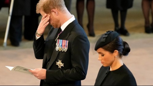 Acompañó a su marido: Meghan Markle se sumó a la procesión del ataúd de la reina Isabel en Westminster
