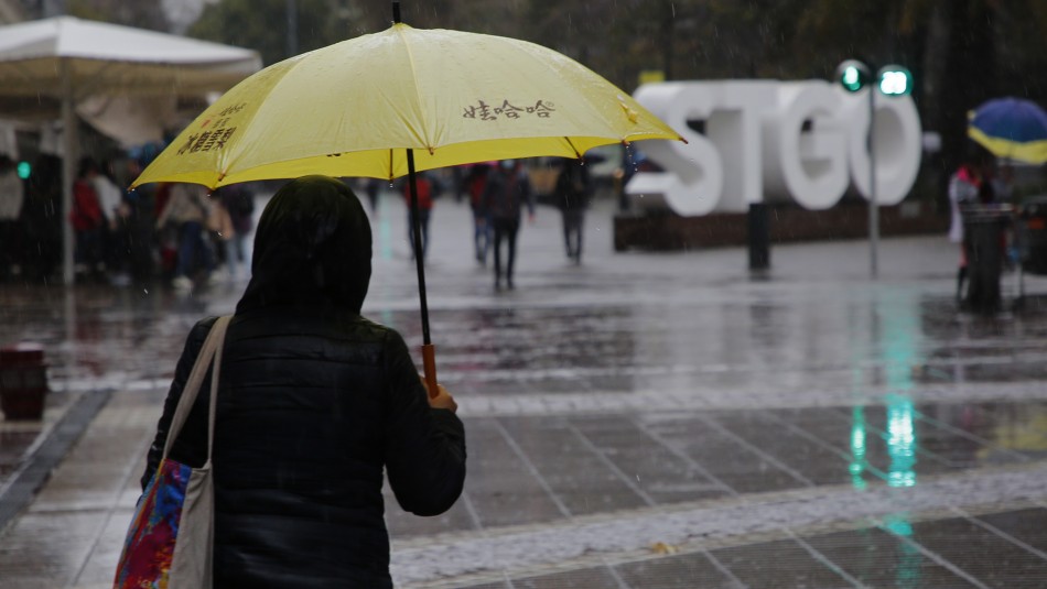 Lluvia en Santiago: Anuncian probables precipitaciones para hoy y el fin de semana