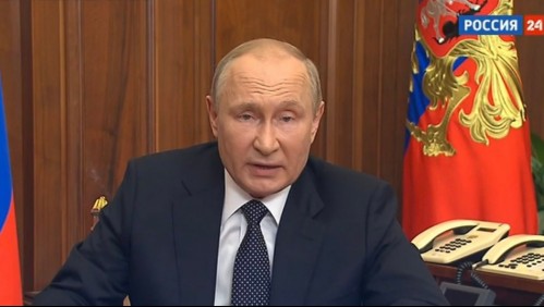 Putin acusa a Occidente de querer 'destruir' a Rusia y anuncia 'movilización parcial' de la población