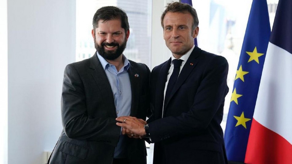 boric-y-macron Presidente Boric se reúne con el Banco Mundial y mandatario francés Emmanuel Macron