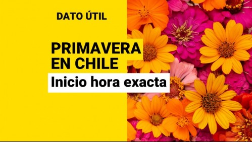 Primavera en Chile: ¿A qué hora exacta inicia en el país?