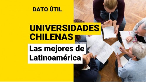 Admisión 2023: ¿Cuáles son las mejores universidades chilenas de Latinoamérica?
