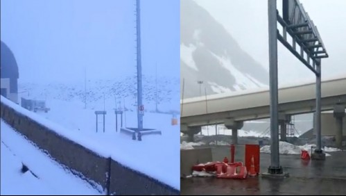 Paso fronterizo Los Libertadores se mantiene cerrado debido a nevadas en la alta cordillera