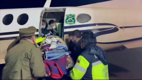 'Estable dentro de su gravedad': Carabinero baleado en Victoria fue trasladado a Santiago