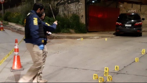 Hombre fue baleado al menos 17 veces en Valparaíso: Se encuentra en riesgo vital