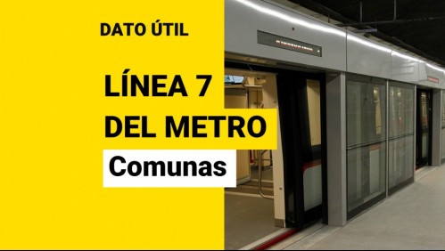 Nueva línea 7 del Metro de Santiago: ¿En qué comunas pasará el recorrido?