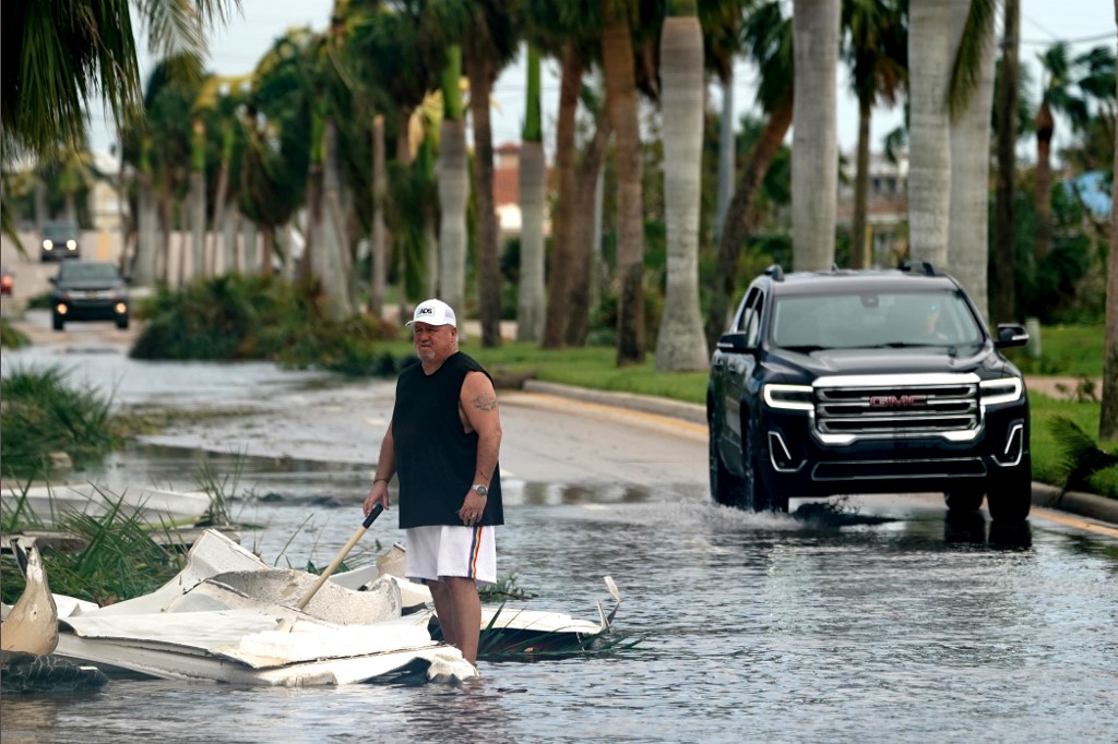 Inundaciones en Florida. AFP.