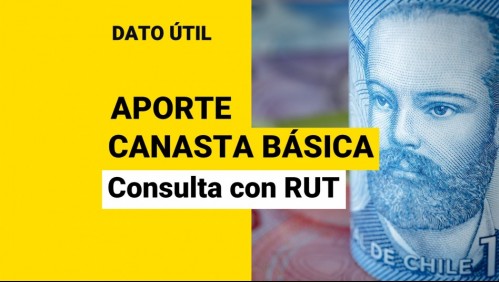 Pago del Aporte Canasta Básica: Revisa con tu RUT si te corresponde