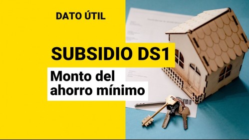 Vence plazo para depositar ahorro mínimo del Subsidio DS1: ¿Qué monto debo tener?