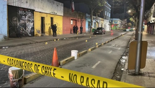 Joven de 24 años es asesinado por cuatro sujetos en el centro de Santiago