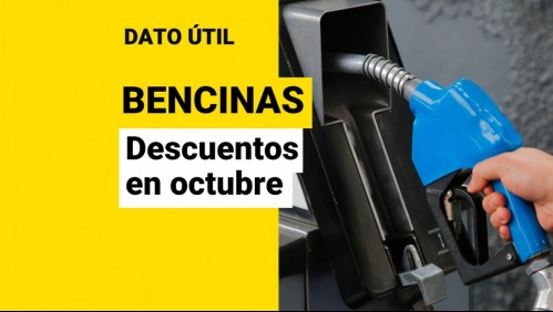 Descuentos de hasta $200 por litro de bencina: Conoce las rebajas disponibles en octubre