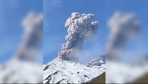 Onemi mantiene Alerta Amarilla por actividad de volcán en Chillán: Reportan que nube de cenizas llegó a Argentina