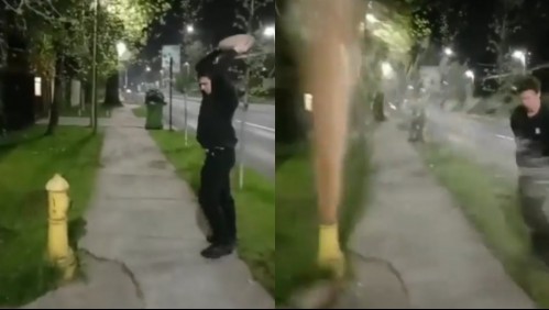 'Acto de vandalismo': Aguas Andinas ratificó que se querellará contra joven que rompió grifo en Las Condes