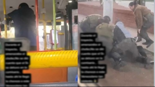 [VIDEO] Conductor de micro cambia la ruta y lleva a la comisaría a hombre que lo estaba insultando y amenazando