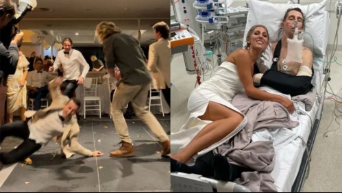 Novio trató de lucirse con performance sobre la pista de baile, pero le ocurrió lo impensado y terminó en el hospital