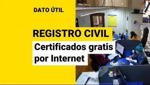 Registro Civil: ¿Qué certificados puedo descargar gratis por Internet?