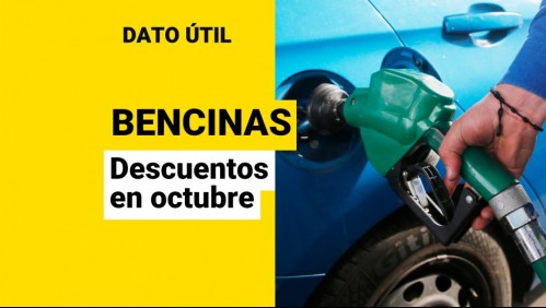 Rebajas de hasta $200 por litro de bencina: ¿Qué descuentos hay en octubre?