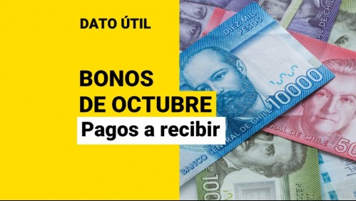 Bonos de octubre: Estos son los pagos que puedes recibir este mes