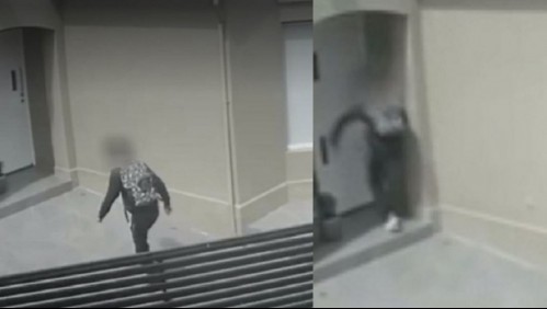Video muestra cómo hombre entra a robar a patadas a una casa en Quilicura